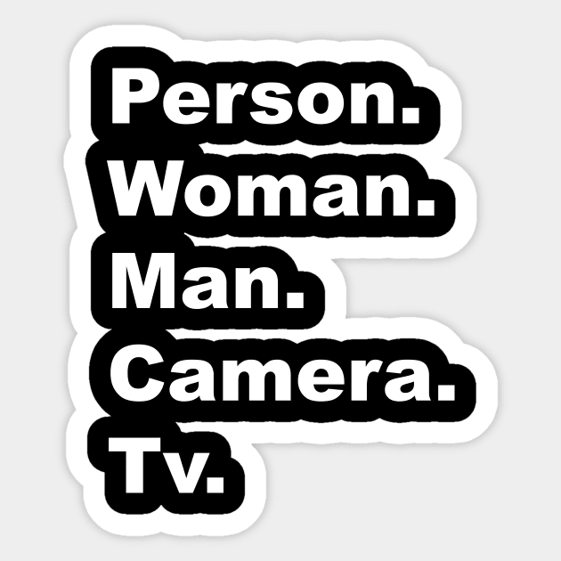 person woman man camera tv Sticker by Souna's Store